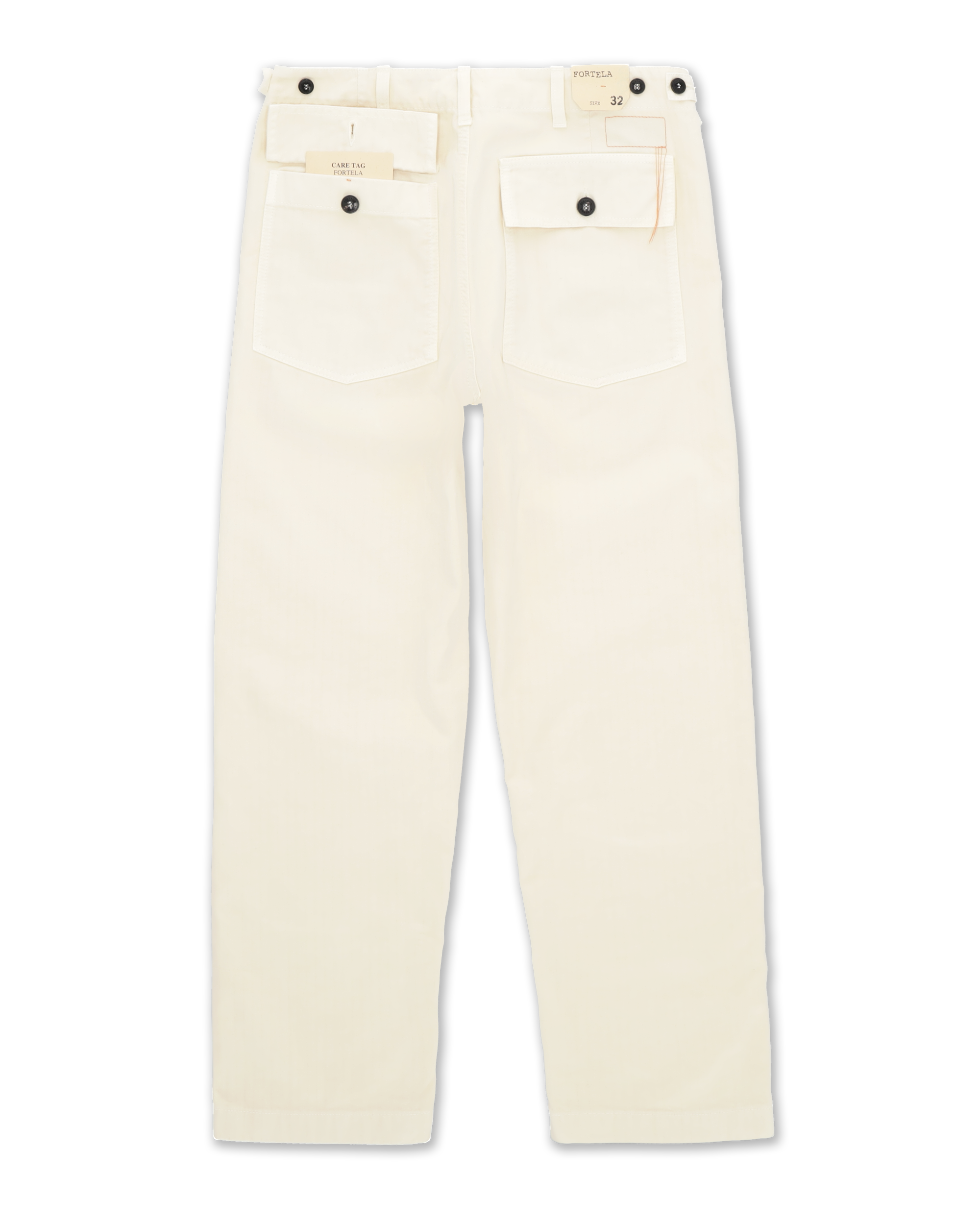 Newfatigue Pantaloni Fatigue In Herringbone di Cotone