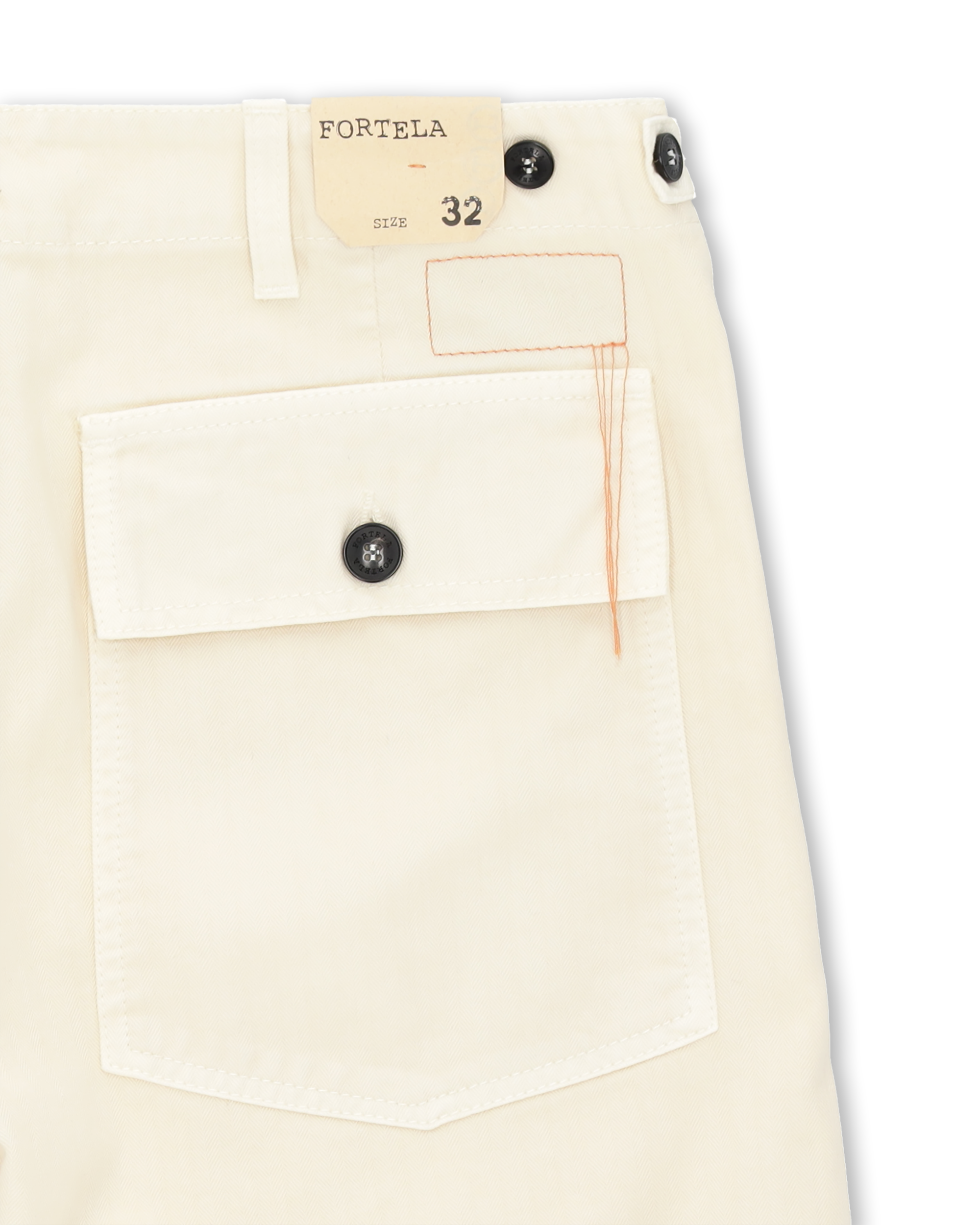 Newfatigue Pantaloni Fatigue In Herringbone di Cotone