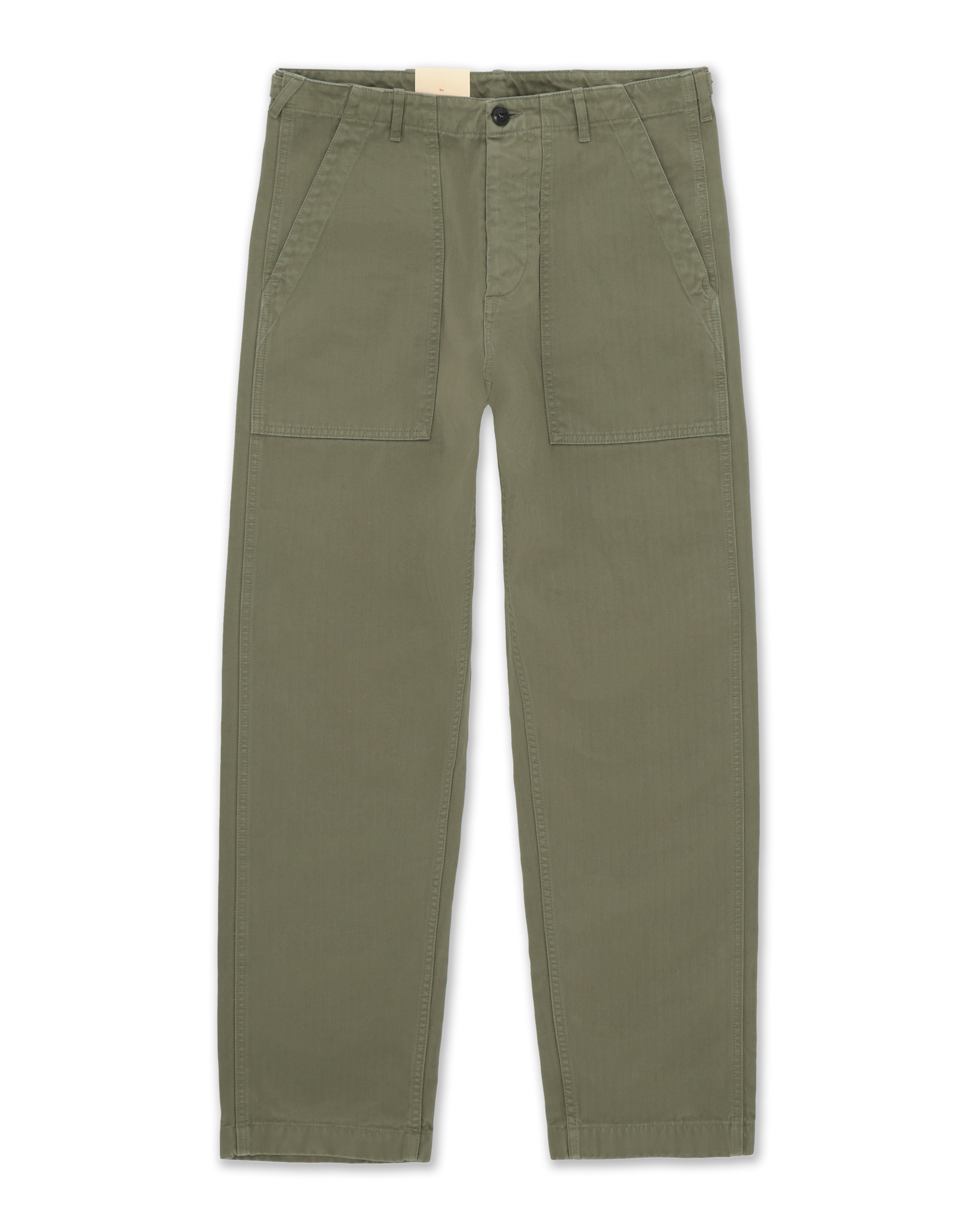 Newfatigue Pantaloni Fatigue In Herringbone di Cotone