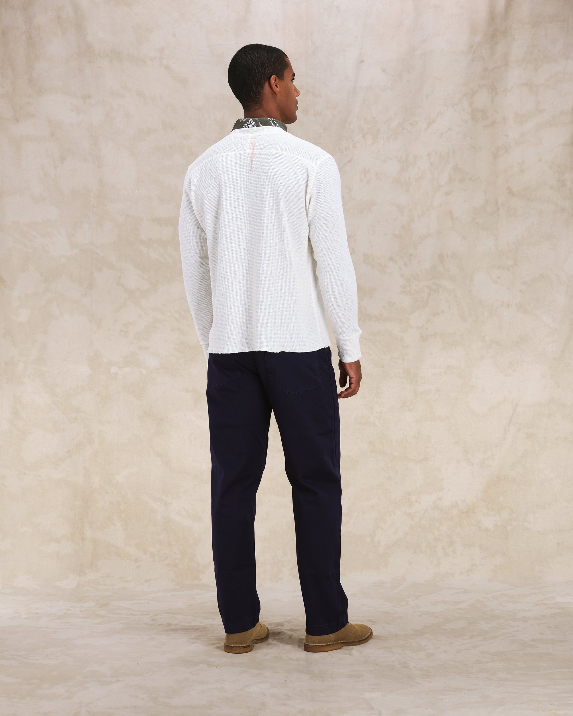 Newfatigue Pantaloni Fatigue In Herringbone di Cotone