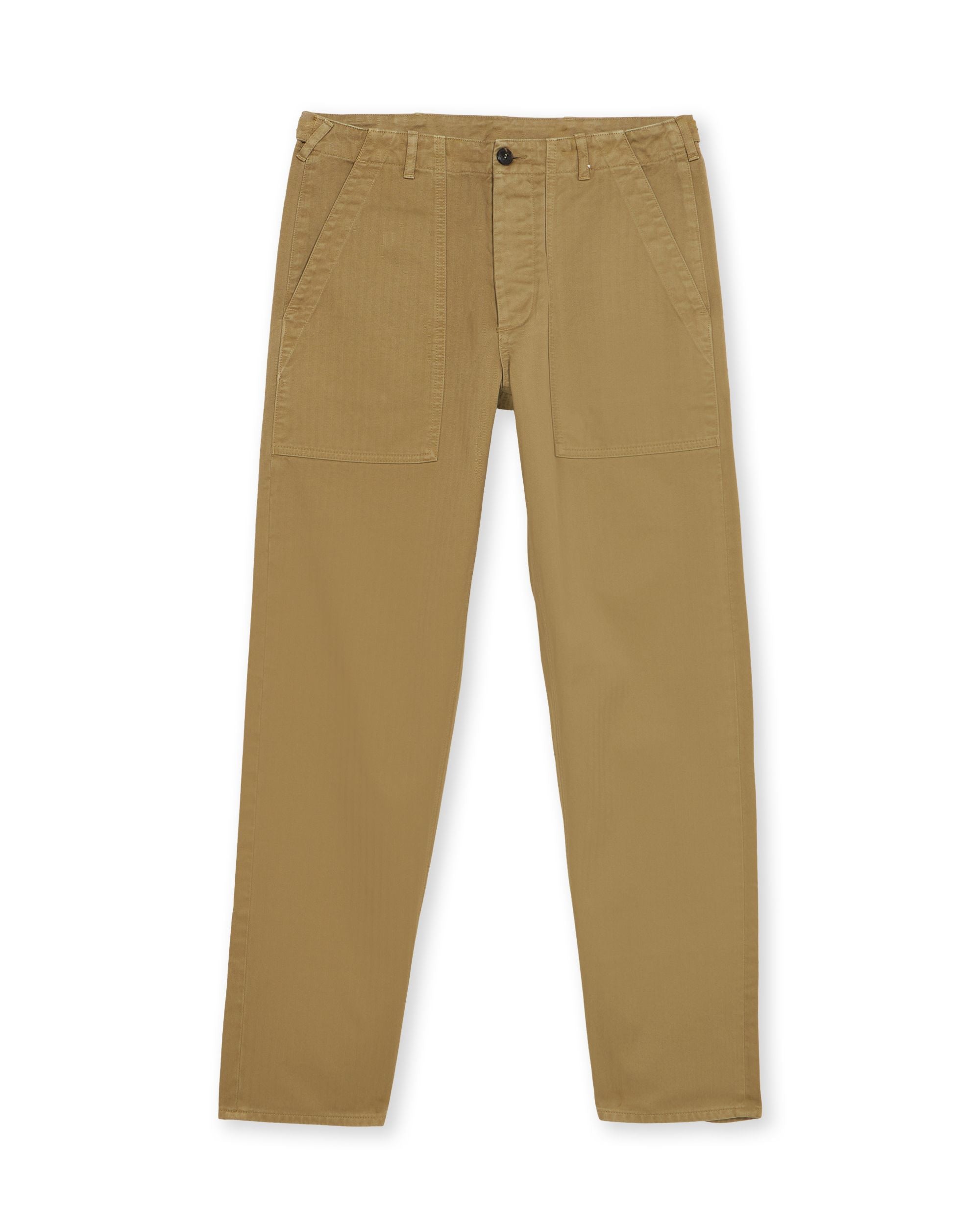 Newfatigue Pantaloni Fatigue In Herringbone di Cotone