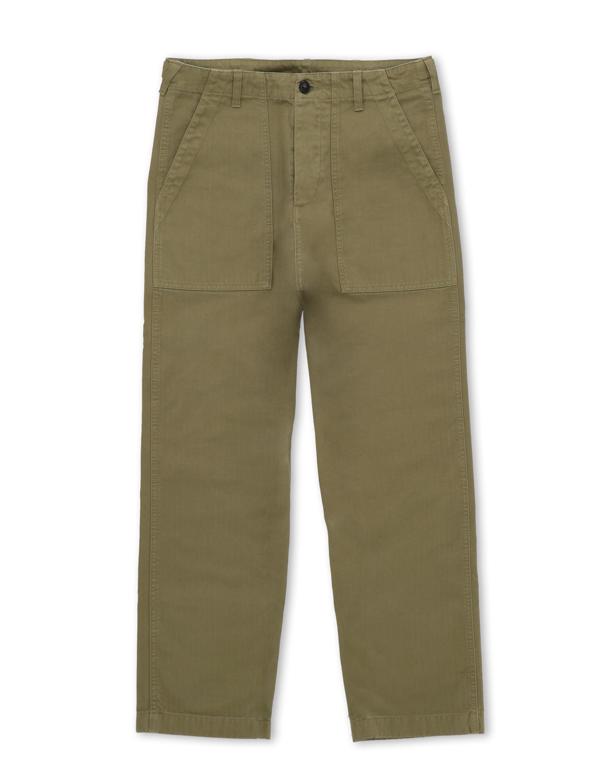 Newfatigue Pantaloni Fatigue In Herringbone di Cotone