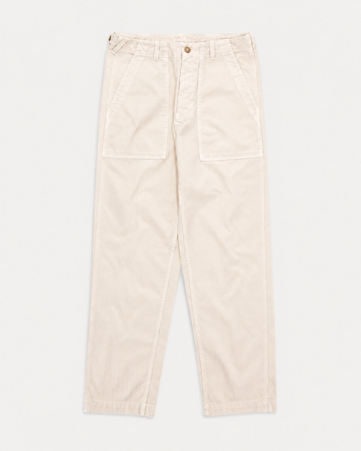 Newfatigue Pantaloni Fatigue In Herringbone di Cotone