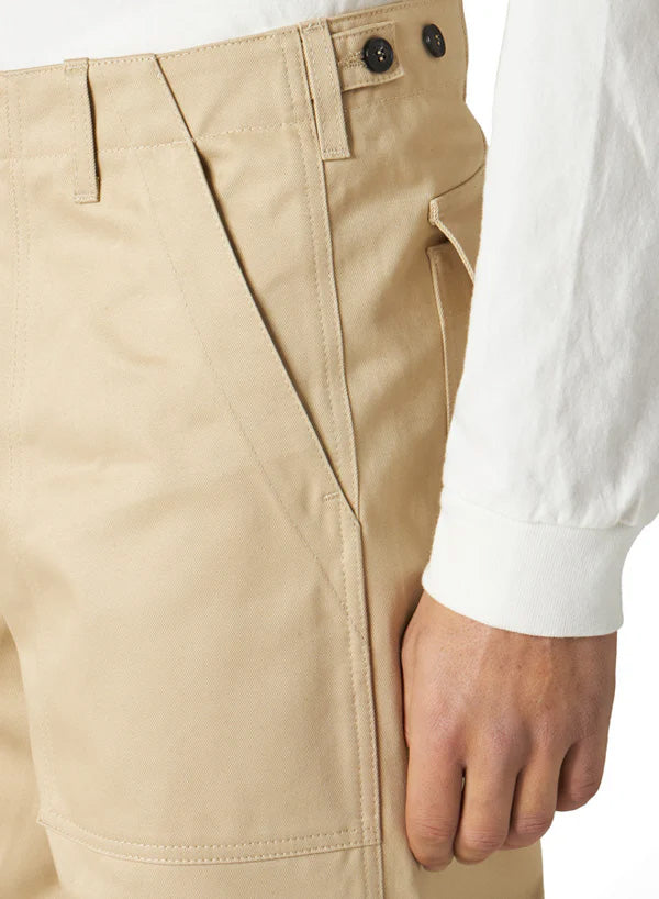 Newfatigue Pantaloni Fatigue In Gabardine di Cotone Pesante