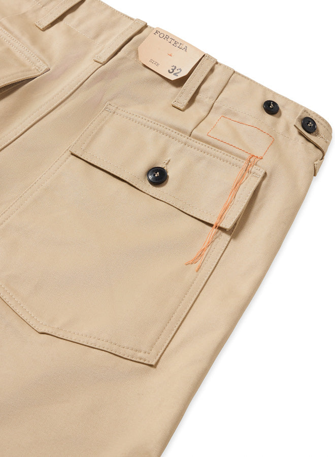 Newfatigue Pantaloni Fatigue In Gabardine di Cotone Pesante