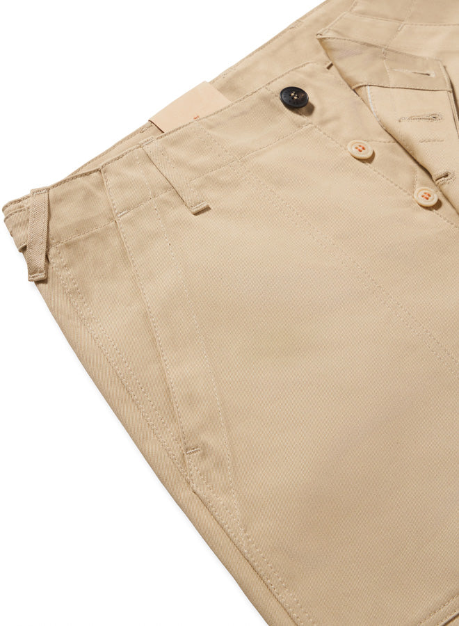 Newfatigue Pantaloni Fatigue In Gabardine di Cotone Pesante