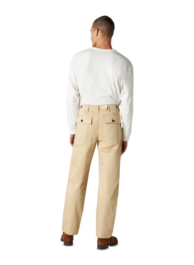 Newfatigue Pantaloni Fatigue In Gabardine di Cotone Pesante