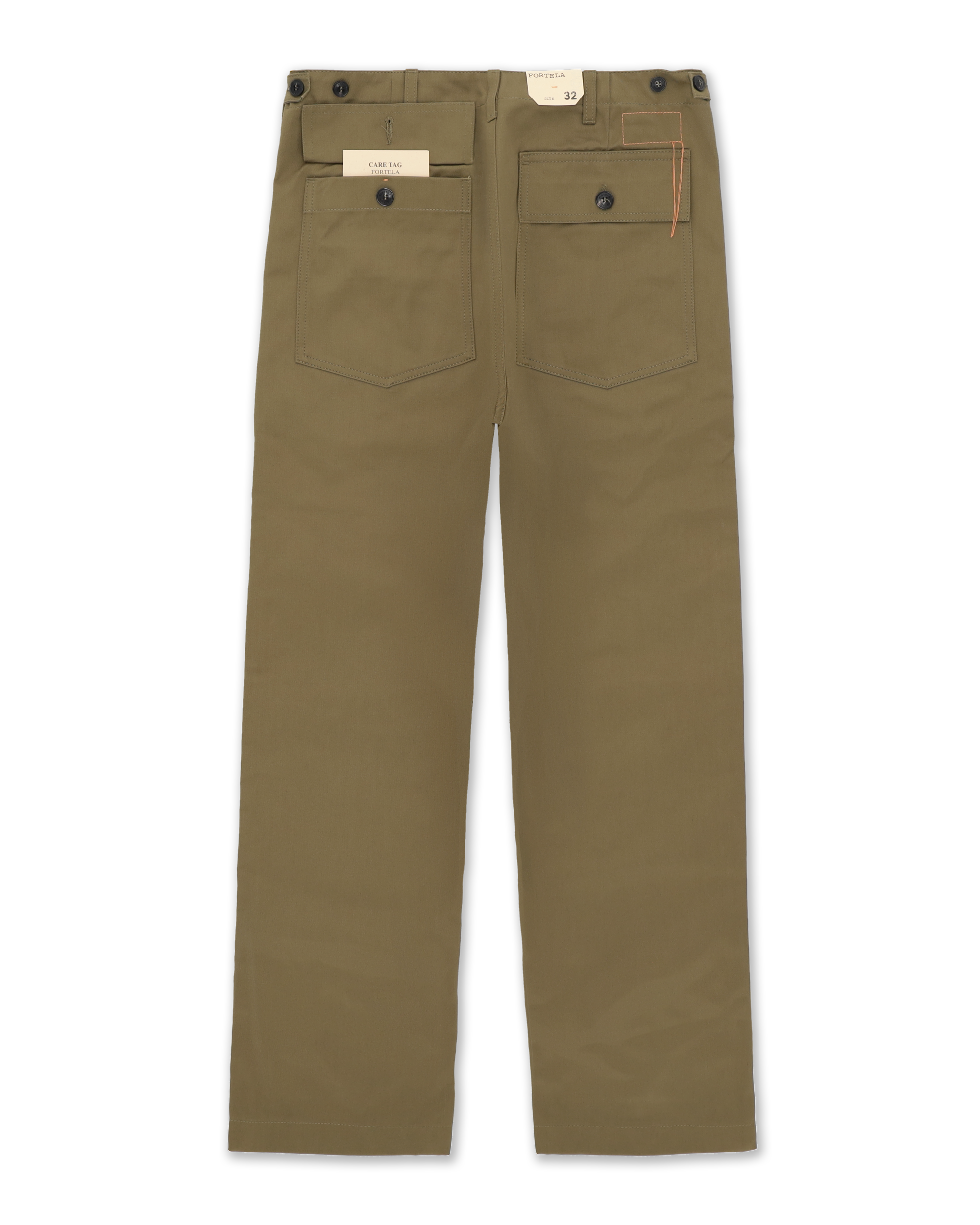 Newfatigue Pantaloni Fatigue In Gabardine di Cotone Pesante