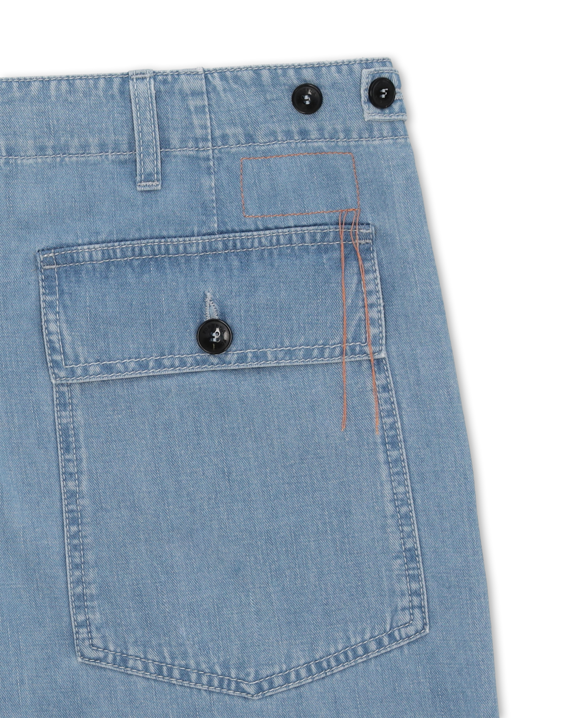 Newfatigue Pantaloni in Denim Bleach Wash