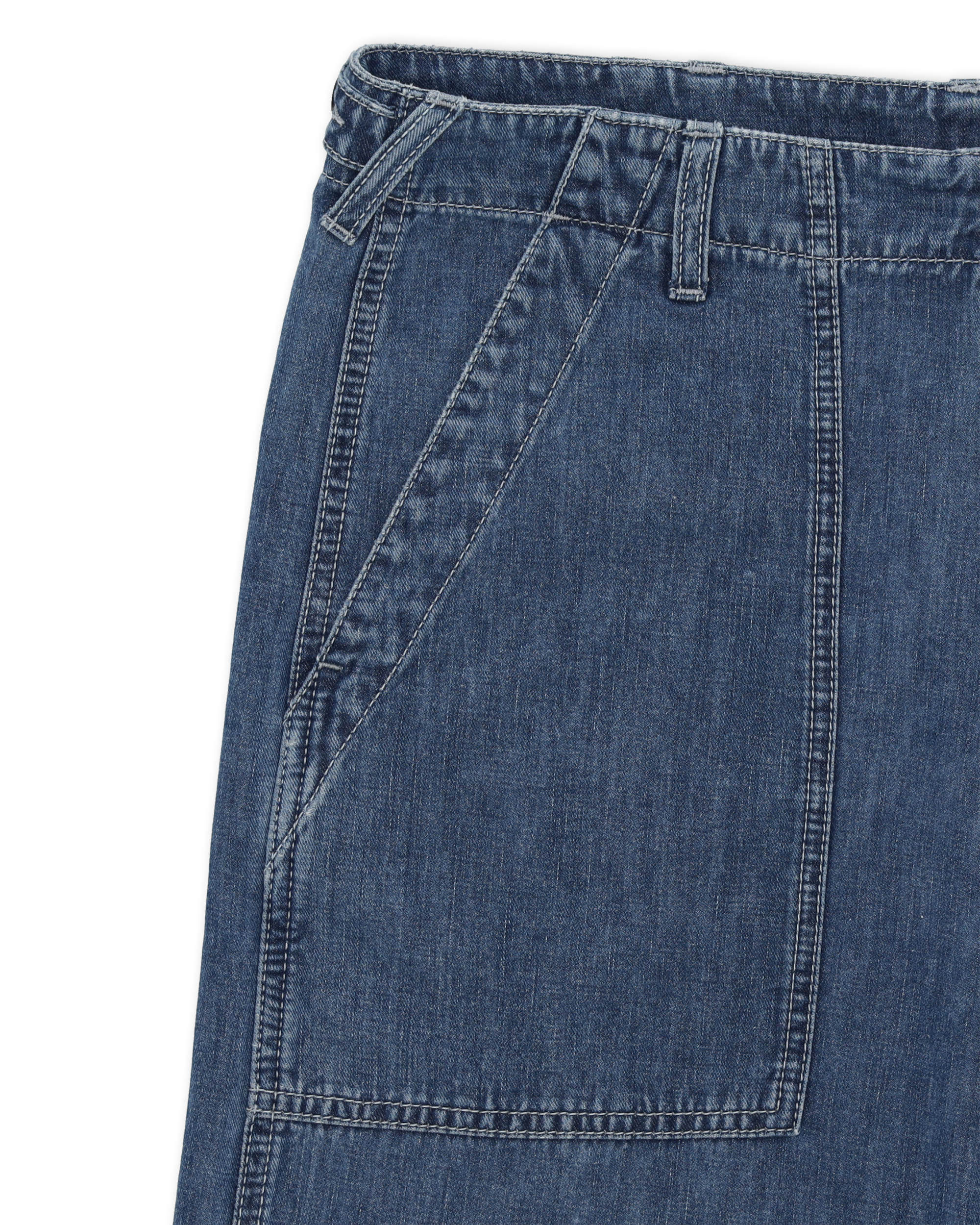 Newfatigue Pantaloni in Denim Stone Wash