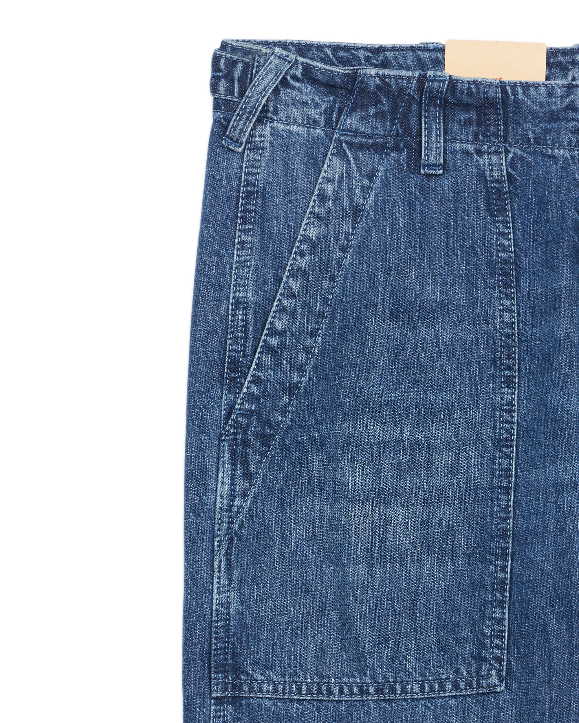 Newfatigue Pantaloni in Denim Stone Wash