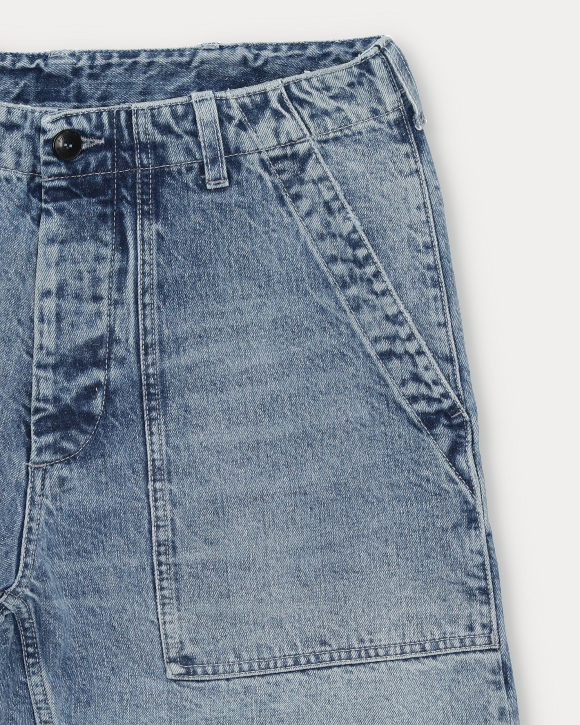 Newfatigue Denim Pants Bleach Wash