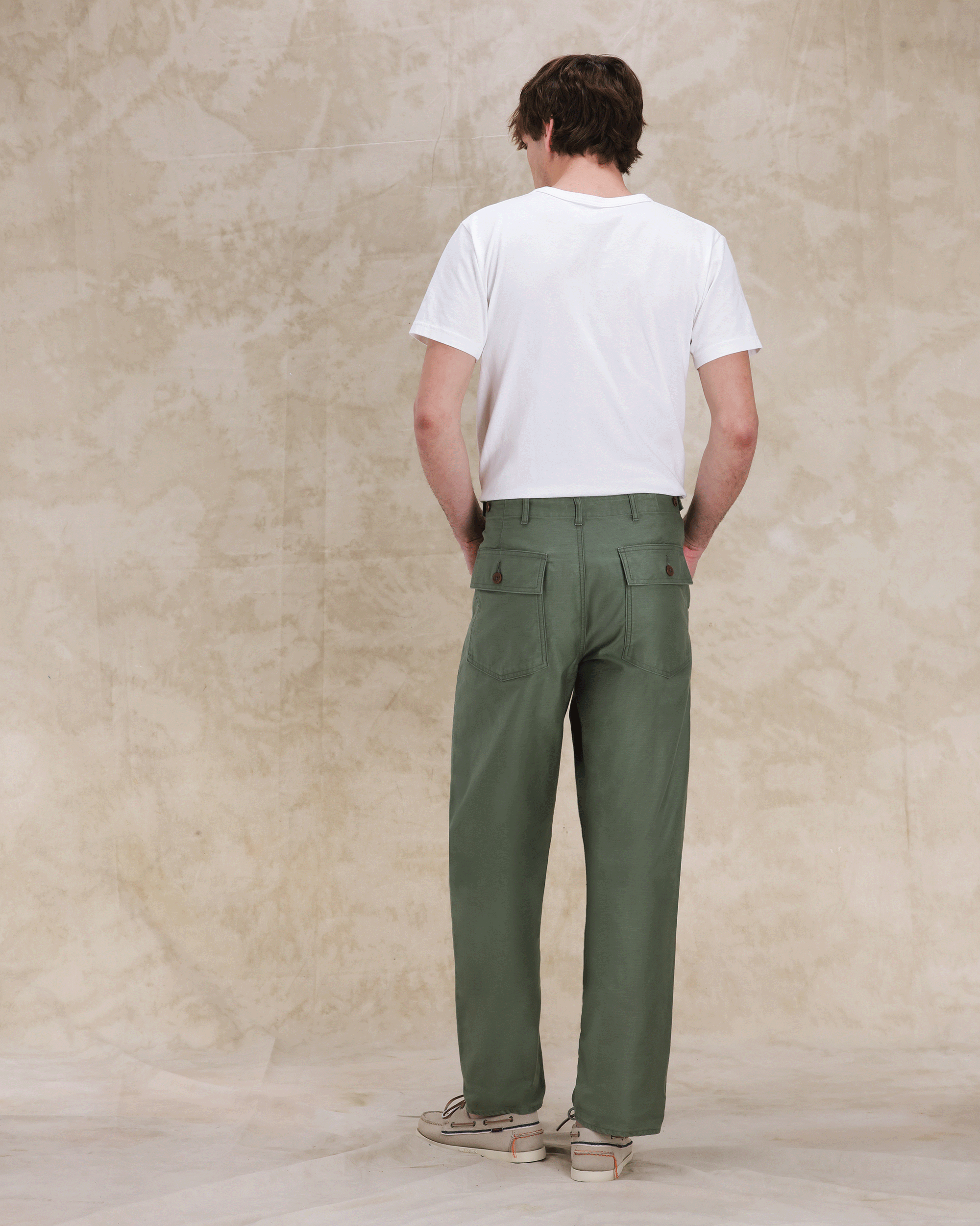 Newfatigue Pantaloni Fatigue in Cotone Satin
