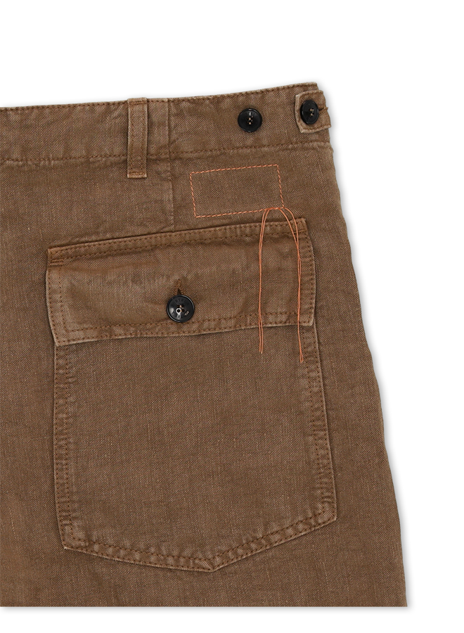 Newfatigue Pantaloni Fatigue in Lino