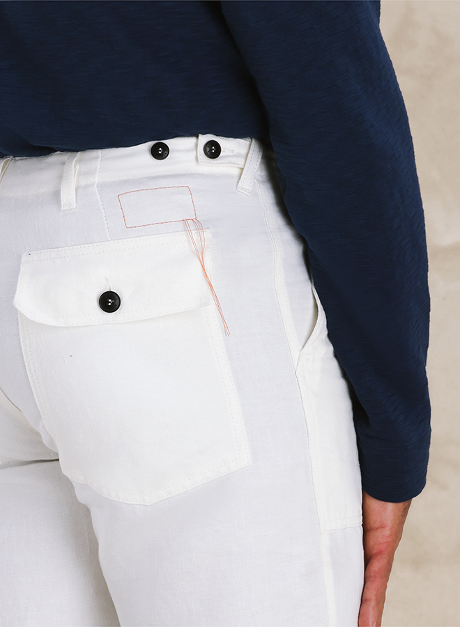 Newfatigue Pantaloni Fatigue in Lino