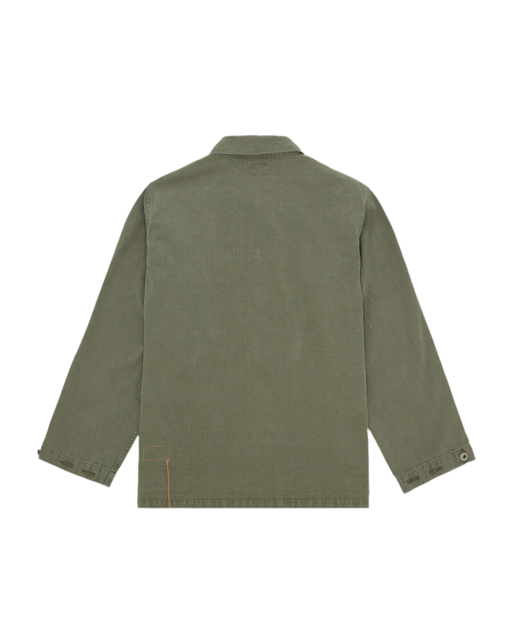 Newfrog Overshirt Militare In Herringbone Japan