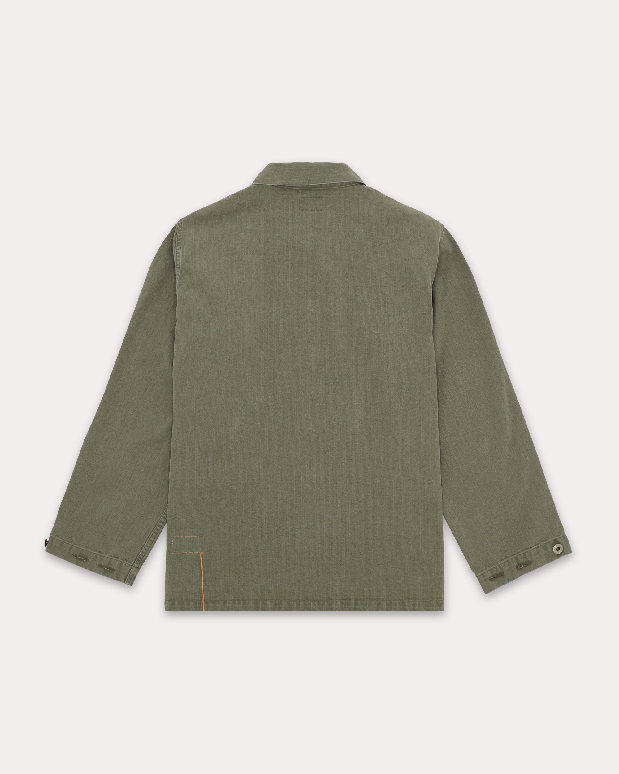 Newfrog Overshirt Militare In Herringbone Japan