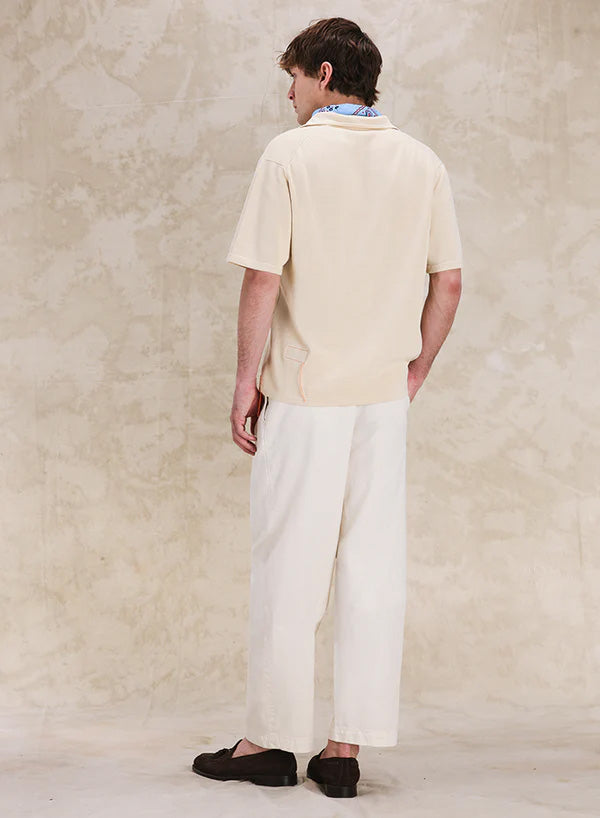 Newyork Pantaloni Con Pences In Cotone