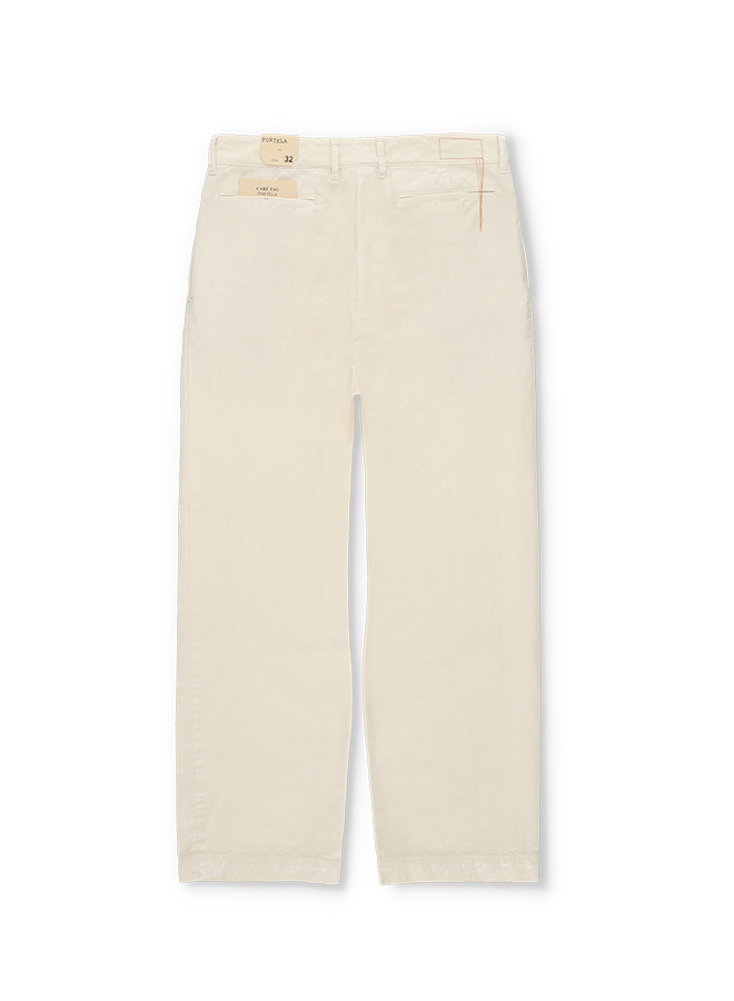 Newyork Pantaloni Con Pences In Cotone