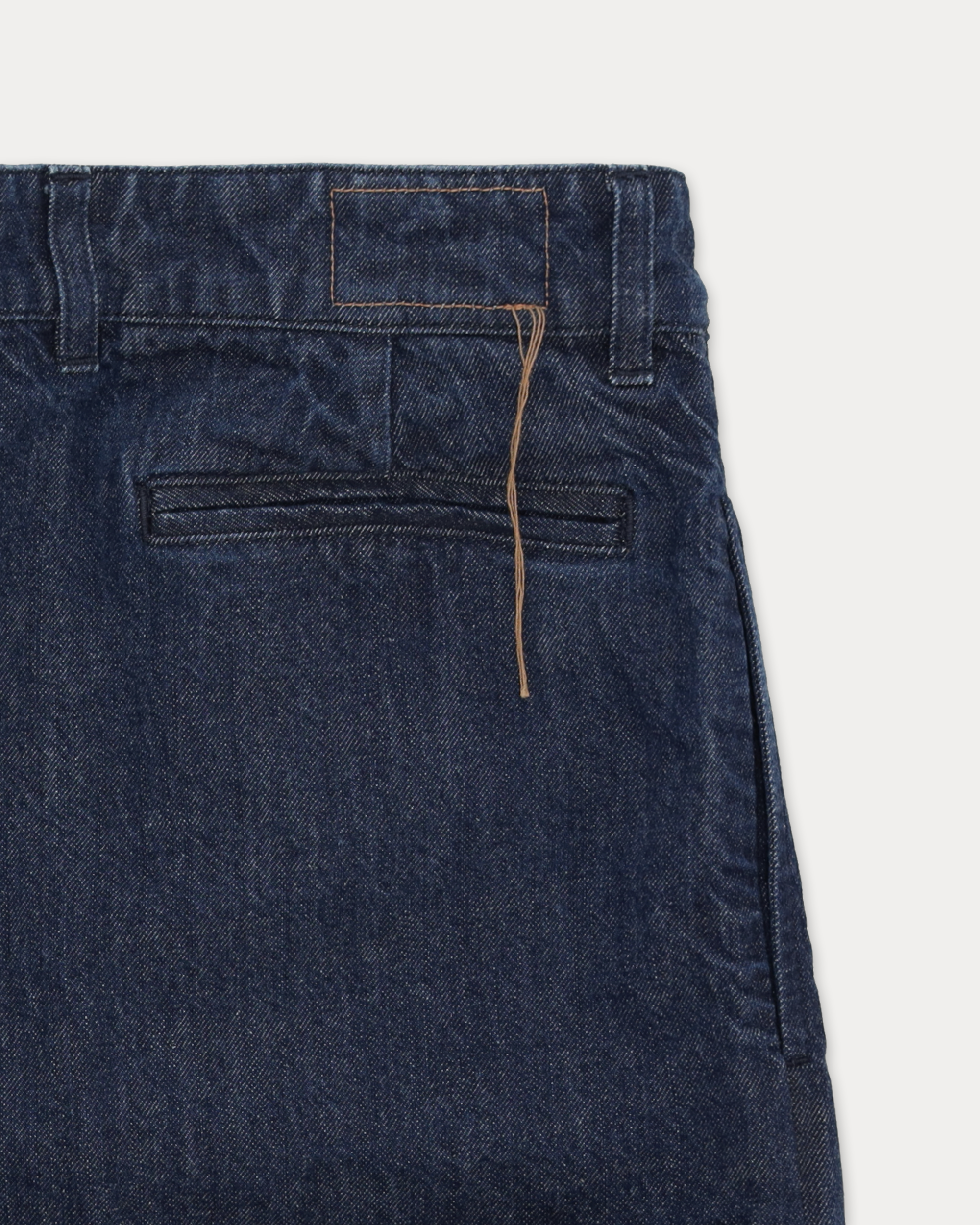 Newyork Pantaloni Con Pences In Denim Indigo Rinse
