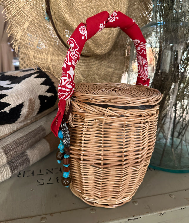 Nitis3 Borsa In Vimini Con Concho Small