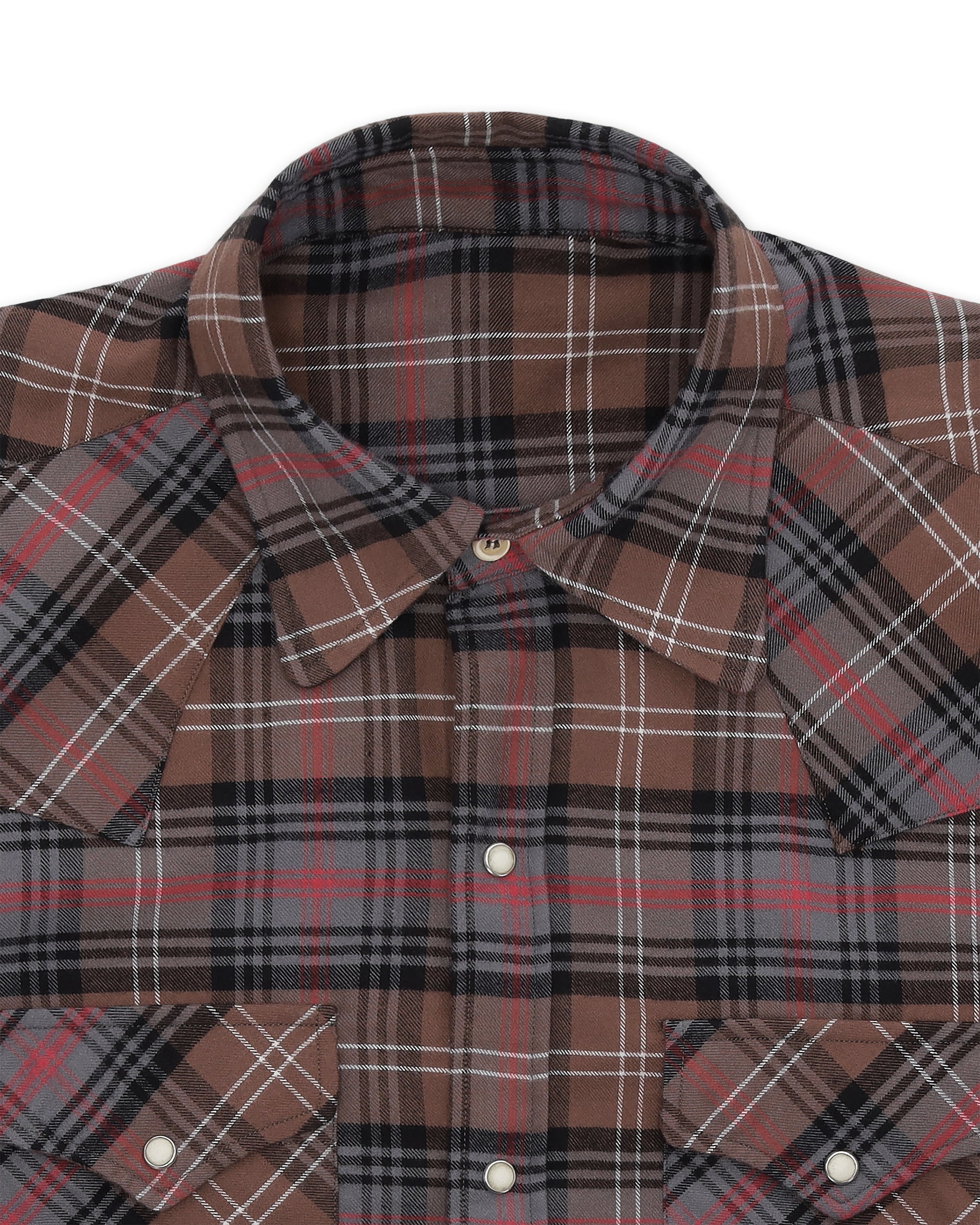 Ntex Camicia Texana In Cotone A Quadri