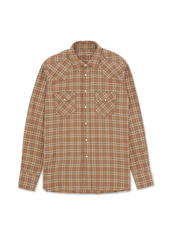 Ntex Camicia Texana In Cotone A Quadri