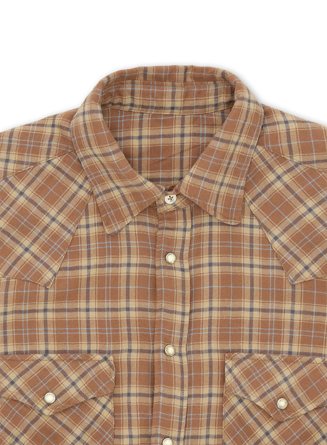 Ntex Camicia Texana In Cotone A Quadri