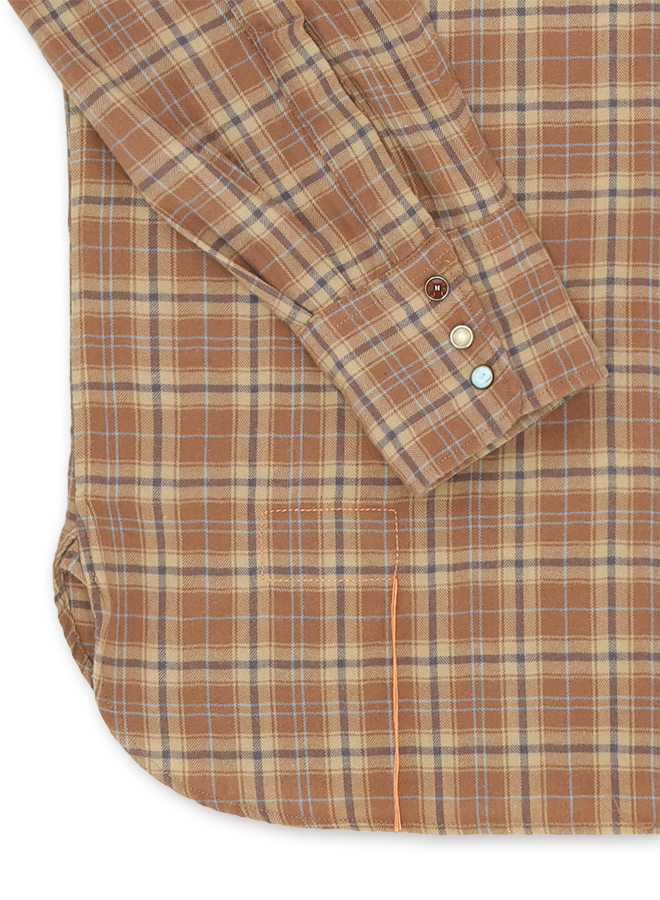 Ntex Camicia Texana In Cotone A Quadri