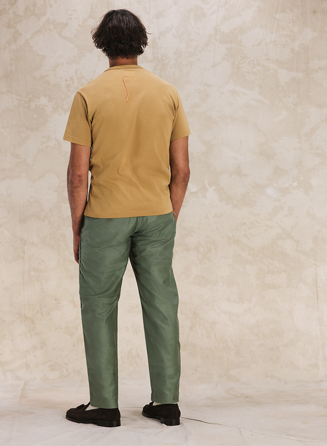 Officer Pantaloni Chino In Cotone Satin