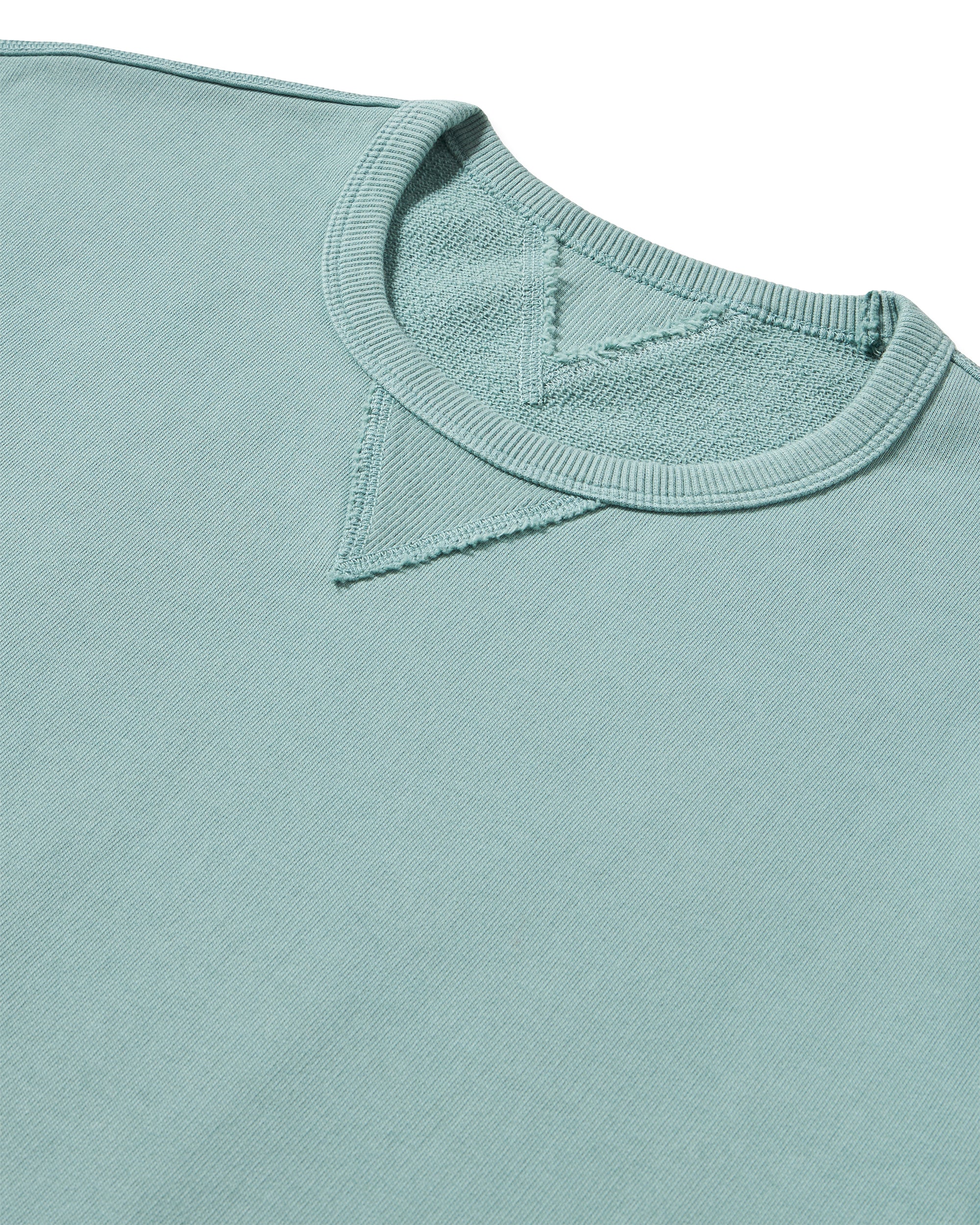 Ohio Felpa Girocollo in Jersey Garzato a Maniche Corte