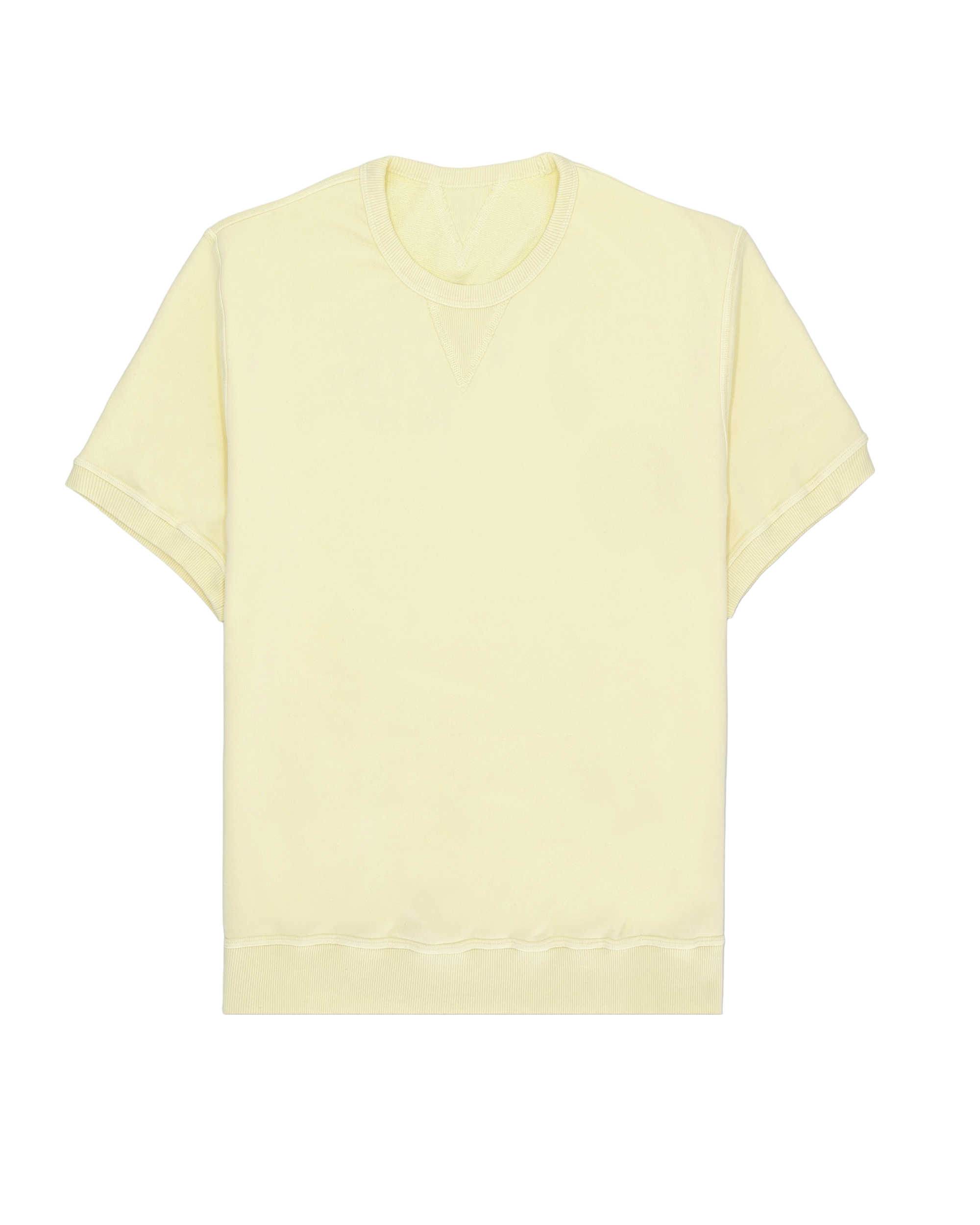 Ohio Felpa Girocollo in Jersey Garzato a Maniche Corte