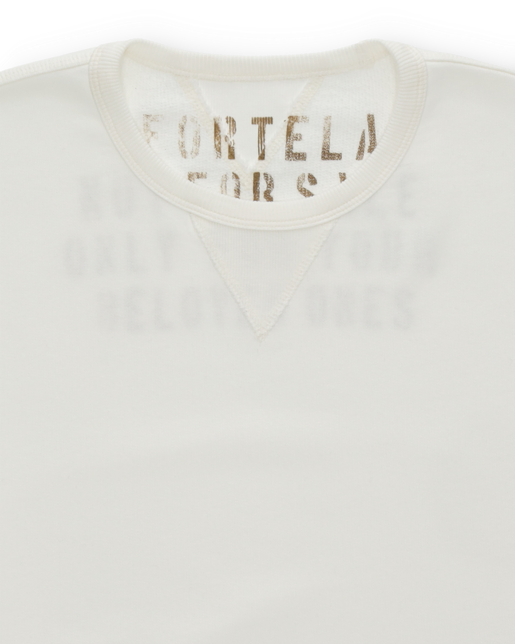 Ohio Felpa Girocollo in Jersey Garzato a Maniche Corte