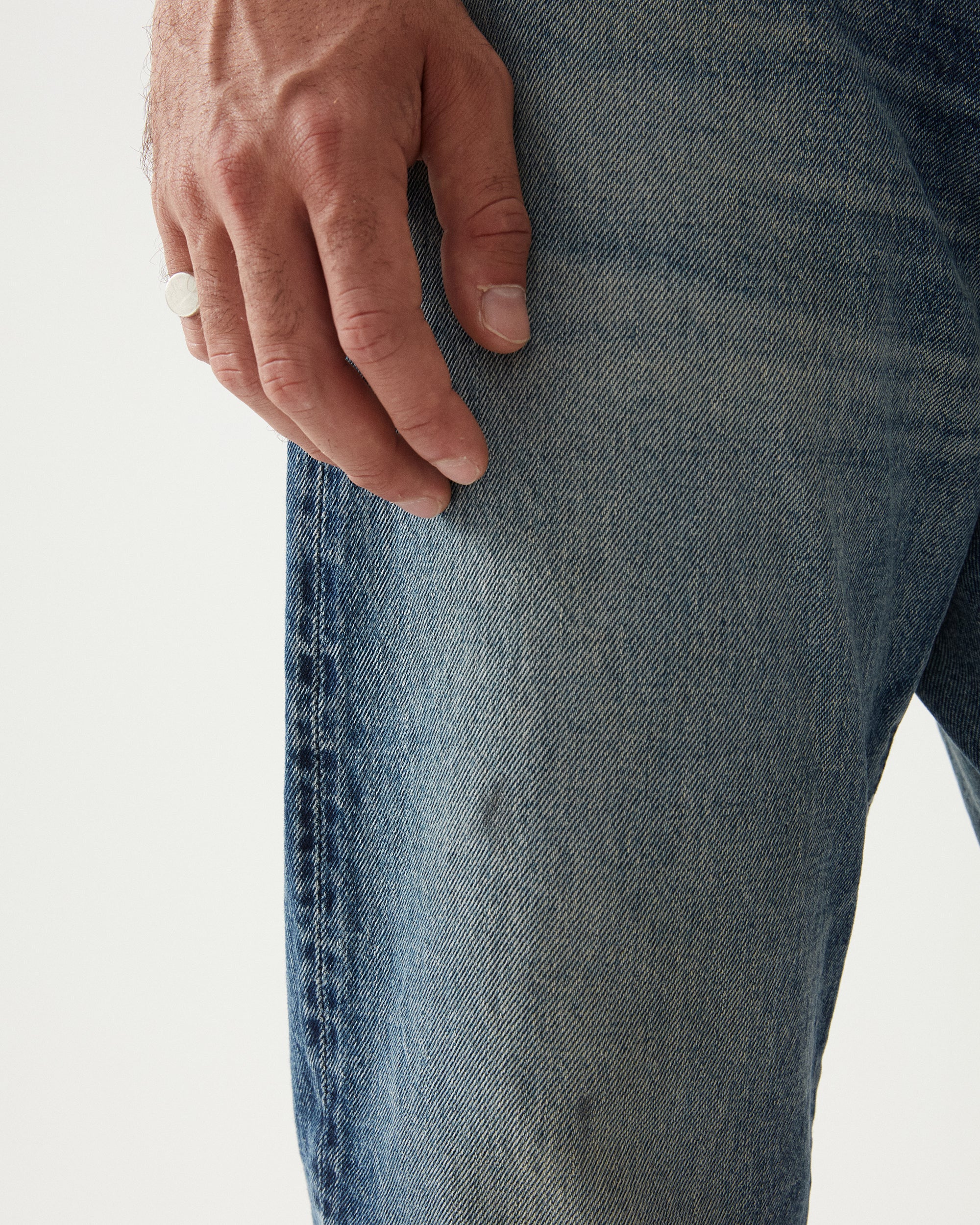 Okayama Japan Denim Cimosato 5 Tasche Regular Fit Custom Wash - L29''