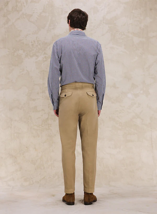 Oklahoma Pantalone Con Pences In Cotone
