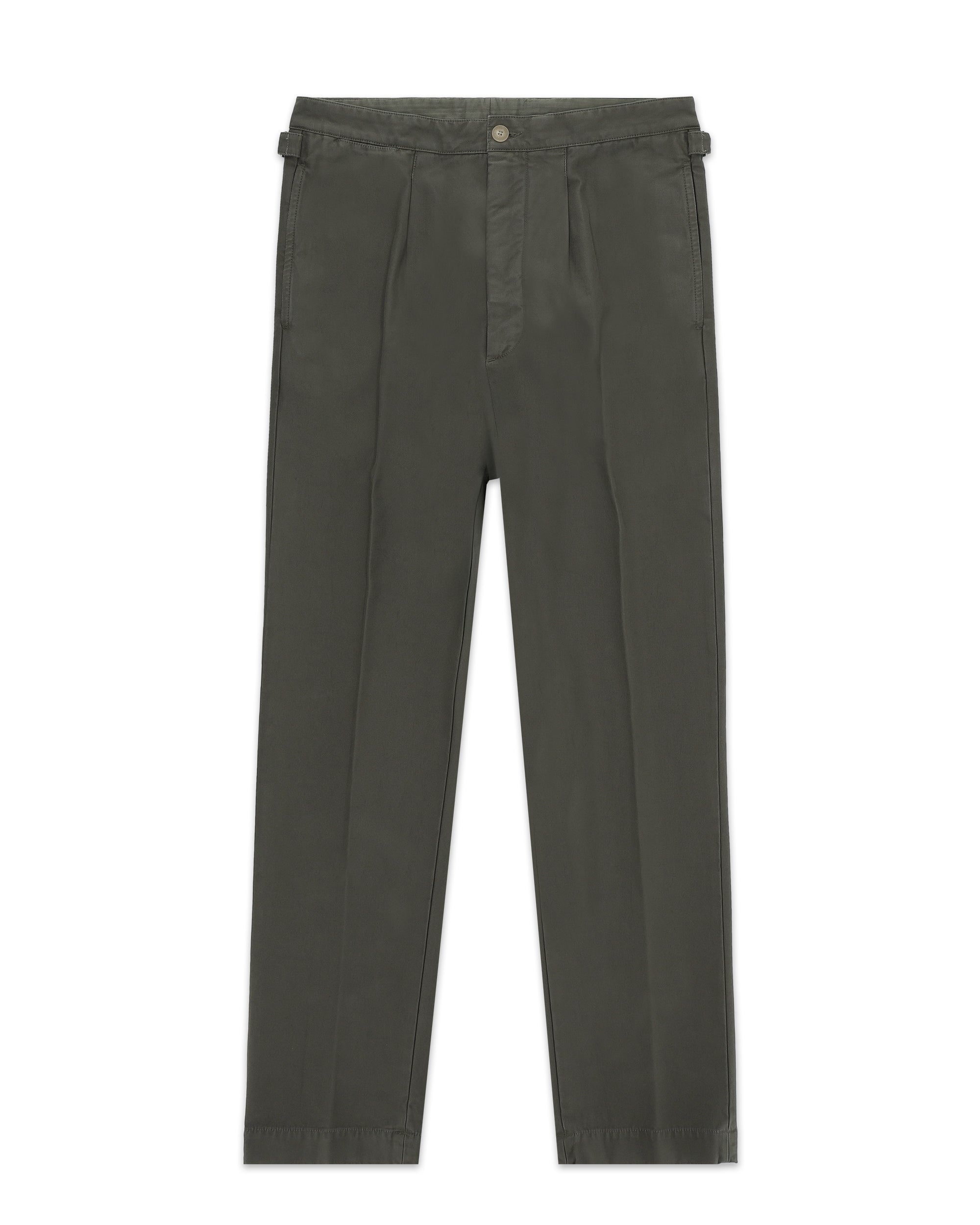 Oklahoma Pantaloni In Canvas di Cotone Rovesciato