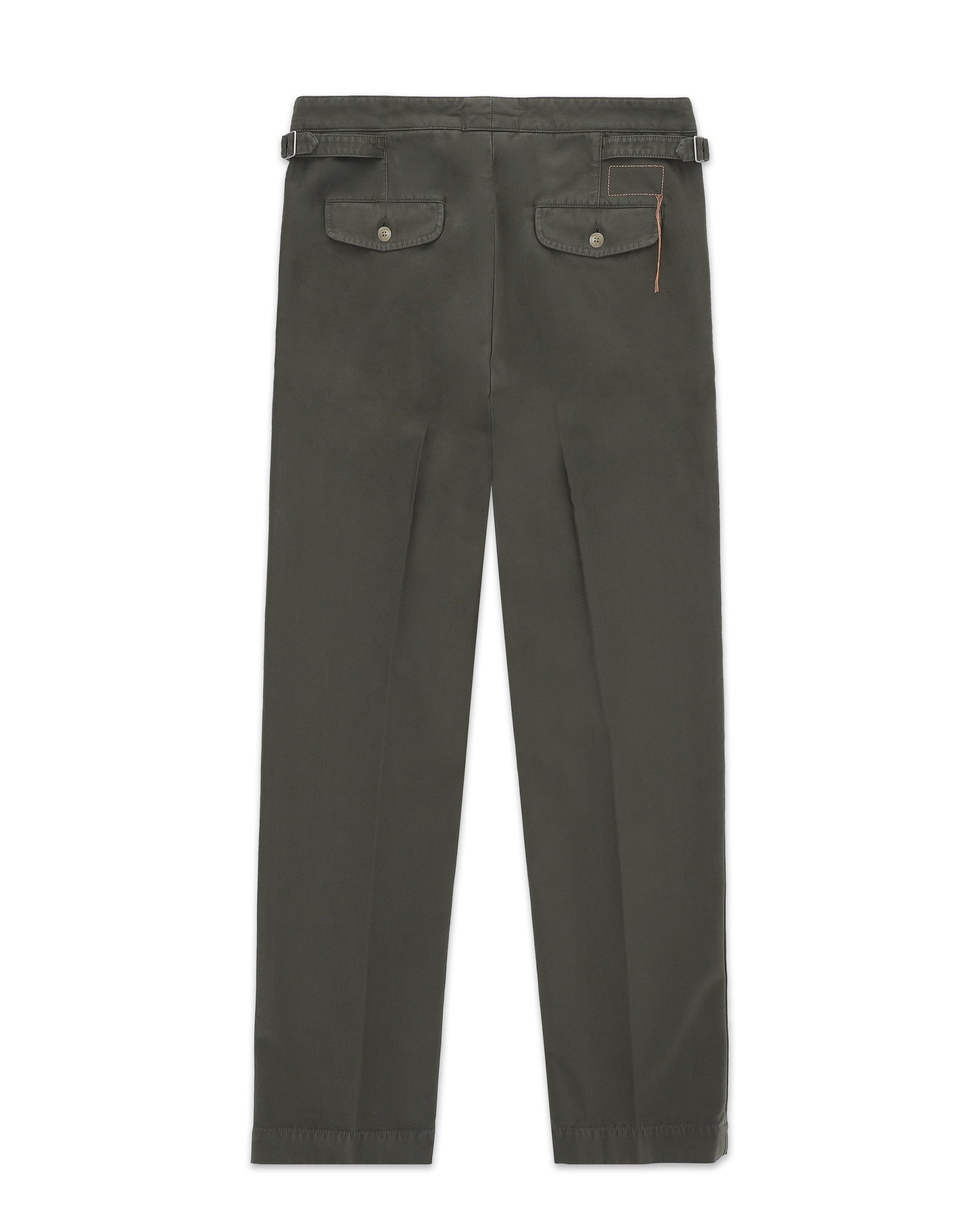 Oklahoma Pantaloni In Canvas di Cotone Rovesciato