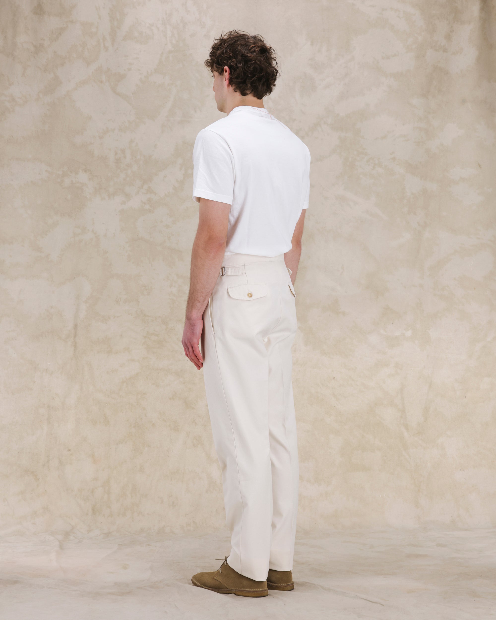 Oklahoma Pantaloni In Canvas di Cotone Rovesciato