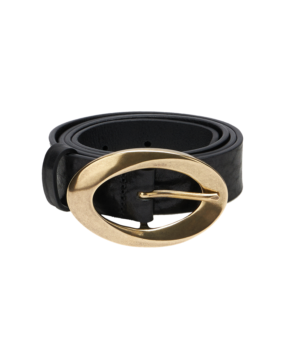 Olivia Cintura in Pelle con Fibbia Circolare