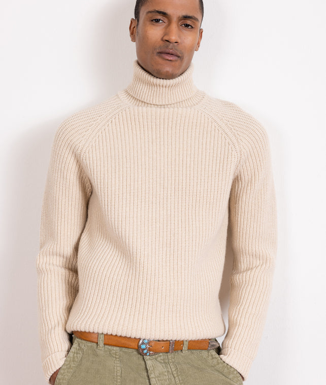 Oslo Maglione Collo Alto In Lana Merino