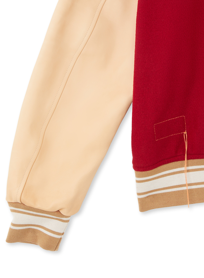 Oxford Bomber In Lana e Pelle