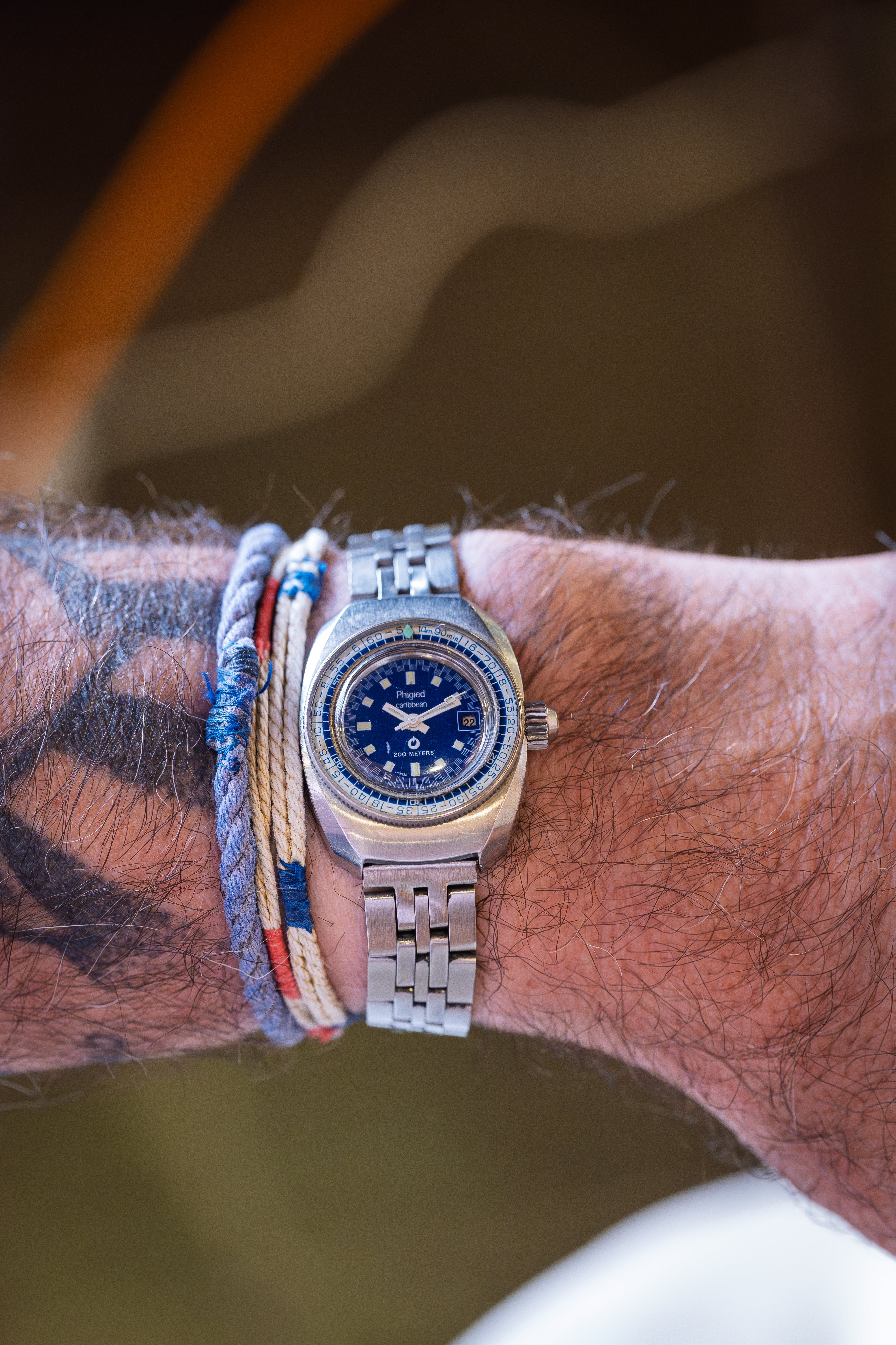 Piguet Carribean 426 Quadrante Blu