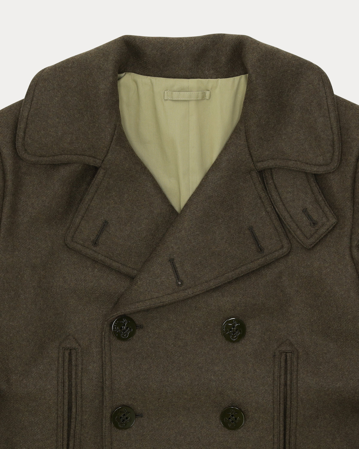 Peacot Cappotto Doppiopetto In Lana