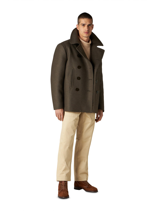 Peacot Double-Breasted Wool Jacket