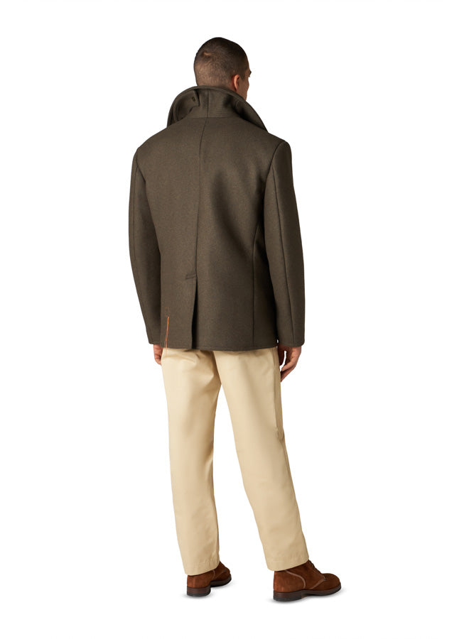 Peacot Double-Breasted Wool Jacket