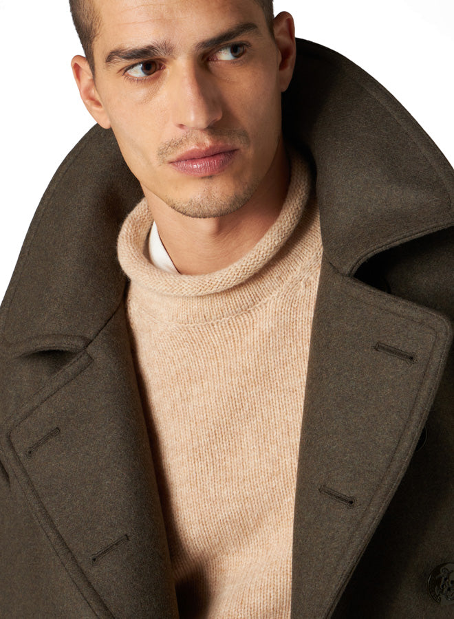 Peacot Double-Breasted Wool Jacket