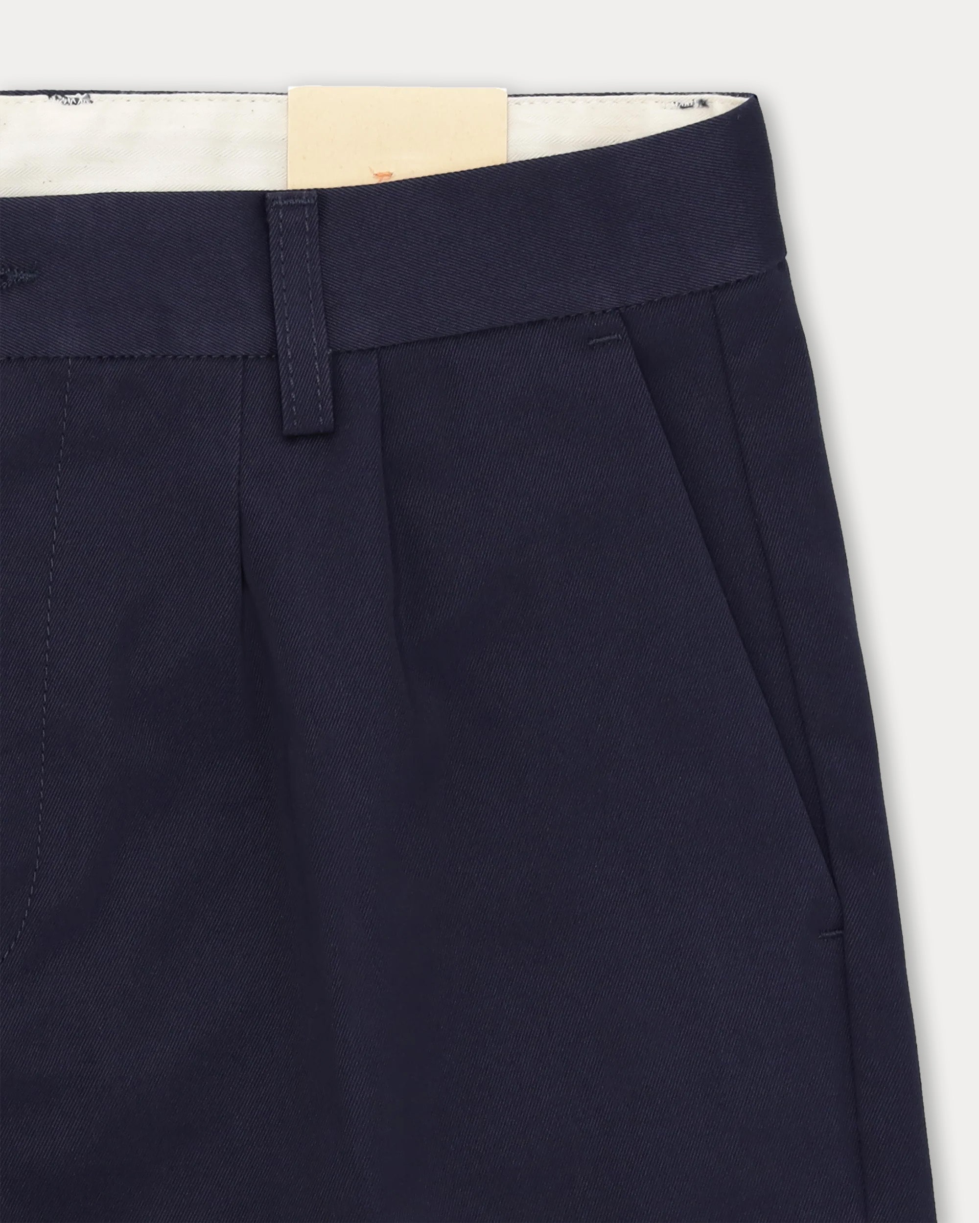 Pences Pantaloni Con Pences In Gabardine di Cotone Pesante
