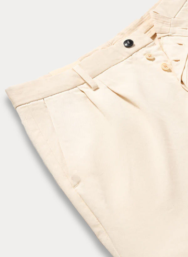 Pences Pantaloni Con Pences In Gabardine di Cotone Pesante