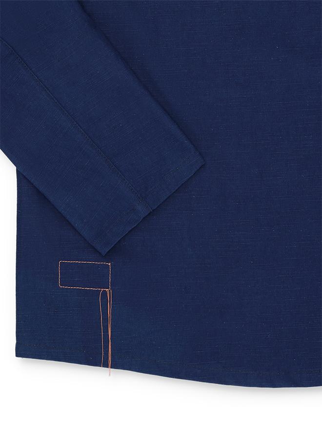 Perno Giacca Doppiopetto In Cotone Fiammato