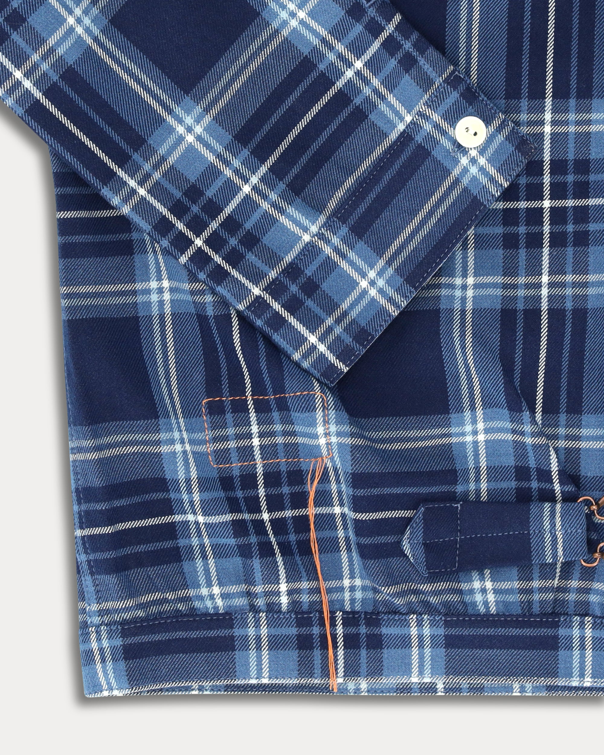 Peter Cotton Jacket with Check Pattern